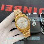 Buy Online Copy Rolex Datejust Silver Dial Yellow Gold Men's Watch